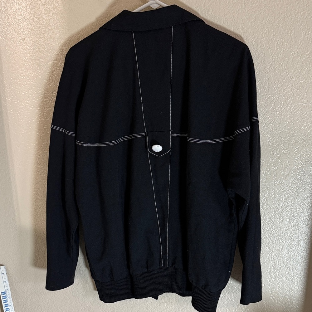 Vintage Black Button-Up Jacket - Picture 7 of 12
